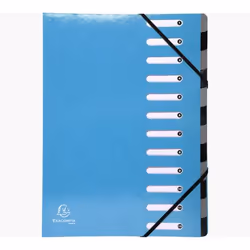 Exacompta 53927E, Porte-documents, A4, Carton, Bleu, 600 g/m², 245 mm