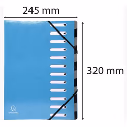 Exacompta 53927E fichier Carton Bleu A4