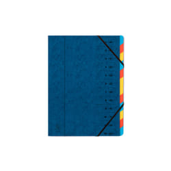 Exacompta 54122E intercalaire de classement Bleu