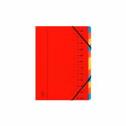 Exacompta 54125E, Rouge, A4, 240 mm, 320 mm, 220 g