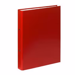 Exacompta 54375E, A4, Anneau rond, Polypropylène (PP), Rouge, 275 feuilles, 4 cm