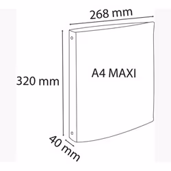Exacompta 54691E classeur à anneaux A4 Noir