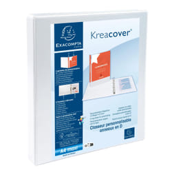 Exacompta Kreacover classeur à anneaux A4 Blanc