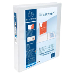 Exacompta Kreacover classeur à anneaux A4 Blanc
