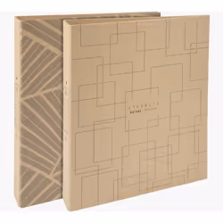 Exacompta Classeur rigide 2 anneaux, A4, Carton, Marron, 275 feuilles