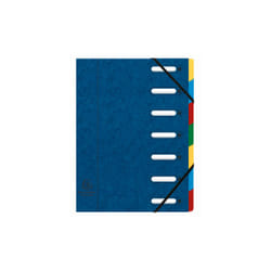 Exacompta 55072E intercalaire de classement Bleu, Multicolore