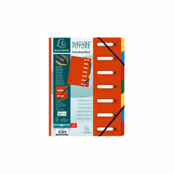 Exacompta 55075E, Carton, Multicolore, Rouge, A4, 240 mm, 320 mm