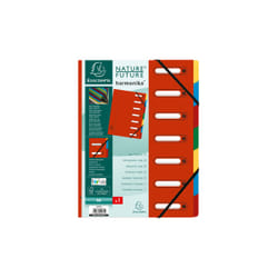 Exacompta 55075E intercalaire de classement Carton Multicolore, Rouge