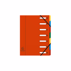 Exacompta 55075E intercalaire de classement Carton Multicolore, Rouge