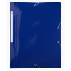 Exacompta Chemise À Élastiques 3 Rabats Polypropylène Recyclé Beeblue - A4 - Bleu Marine - Nouveauté