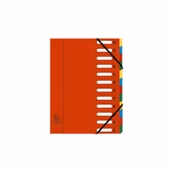Exacompta 55125E, Multicolore, Rouge, Portrait, A4, 225 g/m², 240 mm, 320 mm