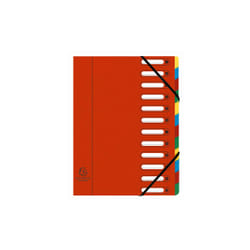 Exacompta 55125E intercalaire de classement Multicolore, Rouge