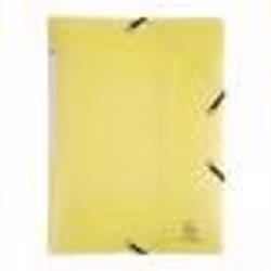 Chemise à élastique 3 rabats - A4 - Jaune - Polypro - Chromaline - Exacompta