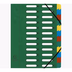 Exacompta 55243E, Porte-documents, A4, Carton, Vert, 425 g/m², 240 mm