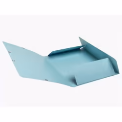 Exacompta Chemise à élastiques 3 rabats carte lustrée 400g/m2 skandi - bleu givré - nouveauté