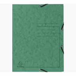 Exacompta 55403E, Dossier de dessin, A4, Carton comprimé, Vert, Portrait, 250 feuilles