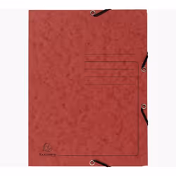 Exacompta 55405E, Dossier de dessin, A4, Carton comprimé, Rouge, Portrait, 250 feuilles