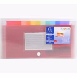 Exacompta 55498E, Couleurs assorties, Polypropylène (PP), 100 feuilles, 180 mm, 110 mm, 49 g