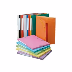 Exacompta 3 flap folder with label, A4 Red, A4, Rouge, 240 mm, 320 mm, 25 pièce(s)