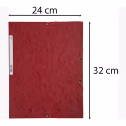 Exacompta 55525E fichier Carton Cerise A4
