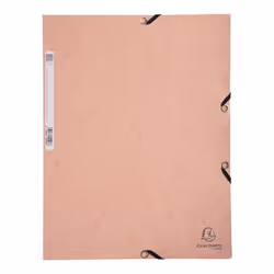 Exacompta 55527E, Porte-documents, A4, Violet, 250 feuilles, 400 g/m², Elastique