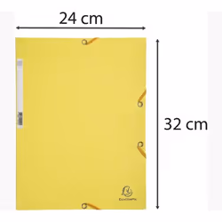 Exacompta 55529E fichier Carton Jaune A4