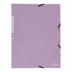 Exacompta 55535E, Porte-documents, A4, Violet, 250 feuilles, 400 g/m², Elastique