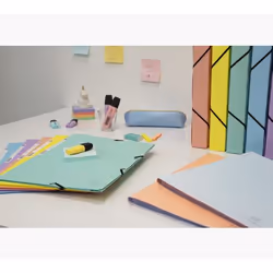 Exacompta 55560E fichier Carton comprimé Couleurs assorties, Bleu, Corail, Vert, Mauve, Jaune A4 - Vue supplémentaire 30