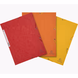 Exacompta 55575E, Porte-documents, A4, Carton comprimé, Couleurs assorties, Brillant, Paysage/portrait