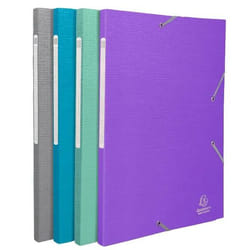 Exacompta Teksto Carton Bleu, Vert, Gris, Violet A4