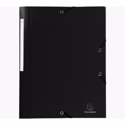 Exacompta 55801E, Porte-documents, A4, Polypropylène (PP), Noir, 240 mm, 320 mm