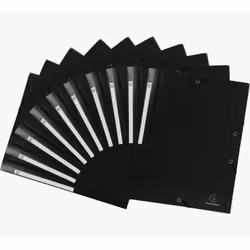 Exacompta 55801E fichier Polypropylène (PP) Noir A4