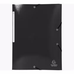 Exacompta 55821E, Porte-documents, A4, Carton, Noir, 425 g/m², 240 mm