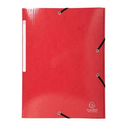 Exacompta Iderama Chemise à 3 rabats 35 mm A4 pour 300 feuilles rouge