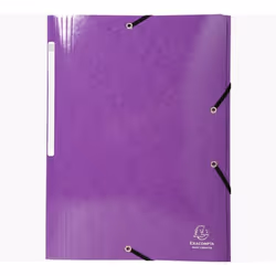 Exacompta 55826E, Porte-documents, A4, Carton, Violet, 425 g/m², 240 mm
