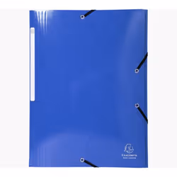 Exacompta 55832E, Porte-documents, A4, Carton, Bleu, 425 g/m², 240 mm