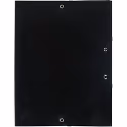 Chemise à élastique EXACOMPTA A4 Polypropylène Chromaline 4x10e Noir