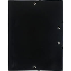 Chemise à élastique EXACOMPTA A4 Polypropylène Chromaline 4x10e Noir