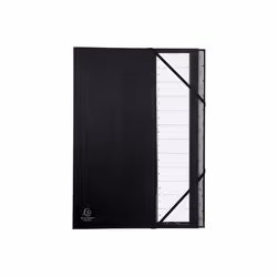 Exacompta 56012E, Carton, Noir, A4, A4, Portrait, 600 feuilles
