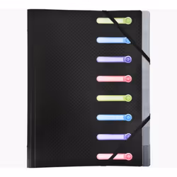 Exacompta 56181E, Porte-documents, A4, Polypropylène (PP), Noir, 240 mm, 320 mm