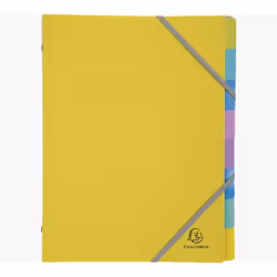 Exacompta 56190E intercalaire de classement Dossier de dessin Polypropylène (PP) Bleu, Rose, Turquoise, Jaune