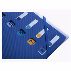 Exacompta Trieur 8 Compartiments Polypropylène Recyclé Beeblue - A4 - Bleu Marine - Nouveauté