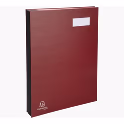 Exacompta 57025E fichier Carton Rouge A4