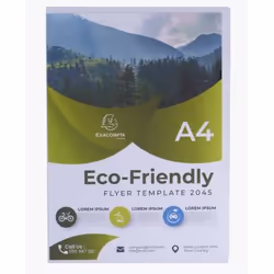 Exacompta 100 pochettes coin PP recyclé Forever 12/100e, Album de présentation, A4, Polypropylène (PP), Transparent, 220 mm,  ...