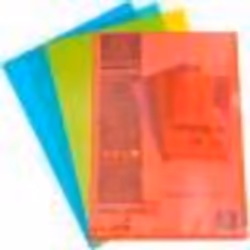 Pochettes plastiques coins - A4 - Couleur - Lot de 100 pochettes - Exacompta