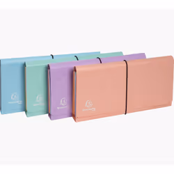 Exacompta 58660E, Envelope folder, DL, Carton comprimé, Couleurs assorties, Brillant, Paysage/portrait