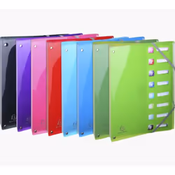 Exacompta 58670E, Porte-documents, A4, Polypropylène (PP), Multicolore, 240 mm, 320 mm