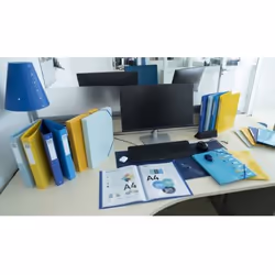 Exacompta Boîte De Classement Polypropylène Recyclé Beeblue Dos 40mm - A4 - Bleu Marine - Nouveauté