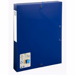 Exacompta Boîte De Classement Polypropylène Recyclé Beeblue Dos 40mm - A4 - Bleu Marine - Nouveauté
