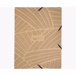 Exacompta Eterneco, Porte-documents, A4, Carton, Marron, 200 feuilles, 600 g/m²
